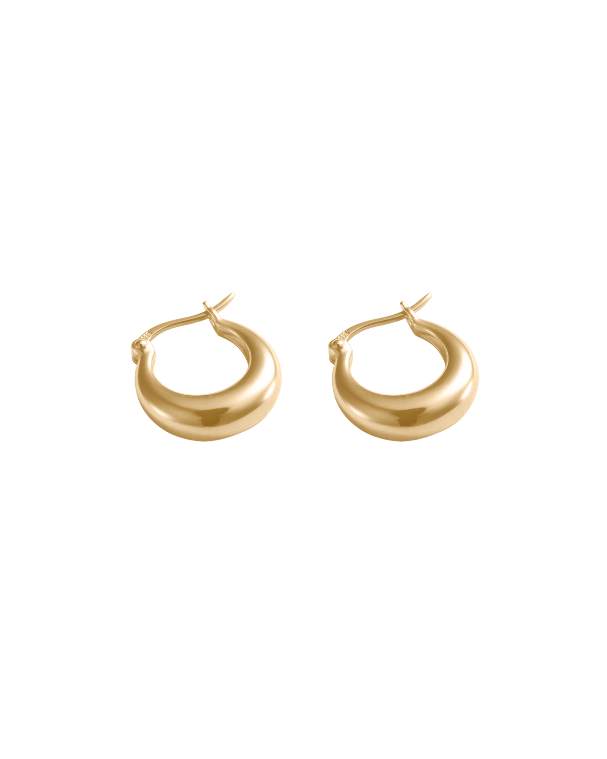 GLOW HOOPS SMALL (18K GOLD PLATED)