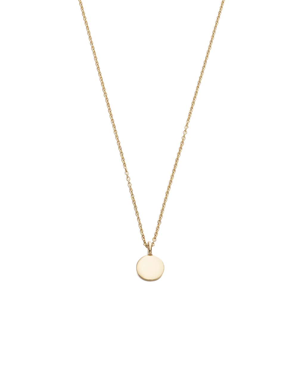 CLASSIC CIRCLE NECKLACE (9K GOLD) KIRSTIN ASH (Europe)