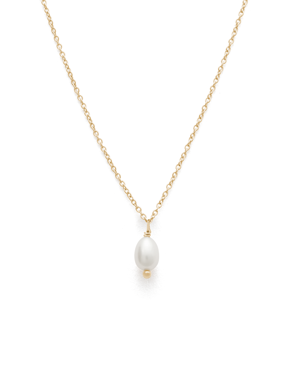 CLASSIC PEARL NECKLACE (9K GOLD) IMAGE 1