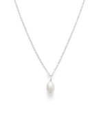 CLASSIC PEARL NECKLACE (STERLING SILVER) IMAGE 1