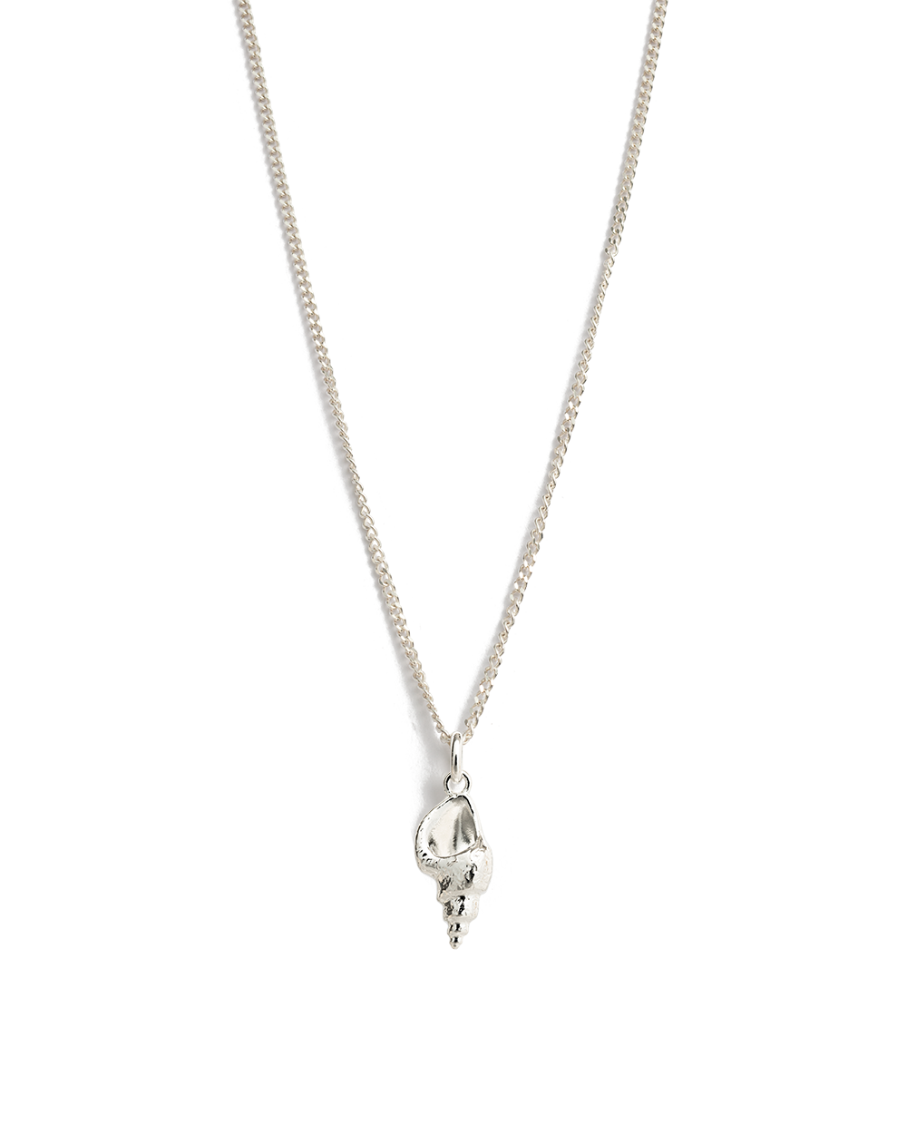 CONCH SHELL NECKLACE (STERLING SILVER) - IMAGE 1