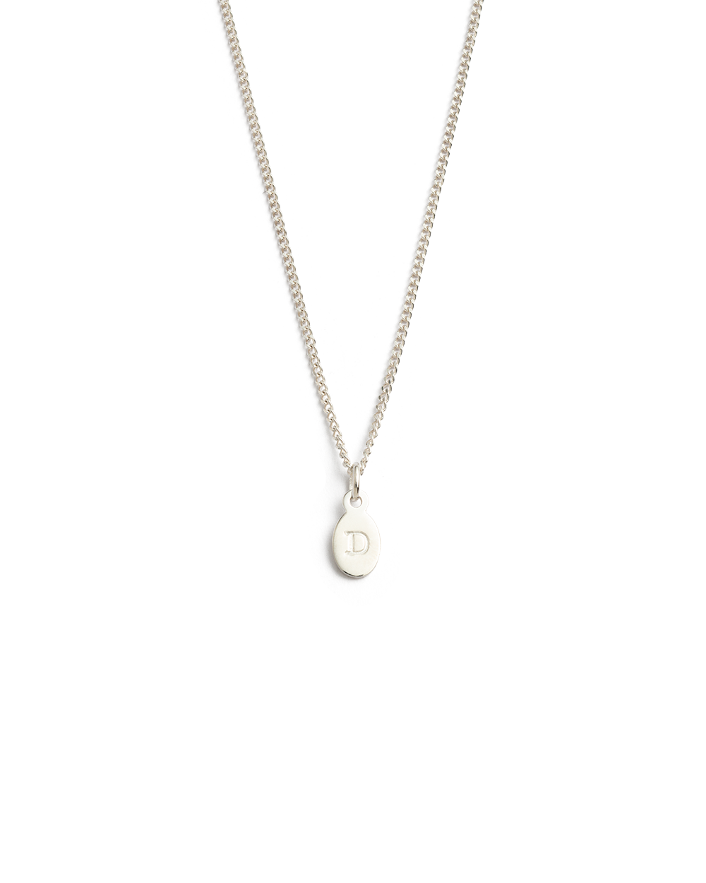 INITIAL NECKLACE A-Z (STERLING SILVER) IMAGE 9