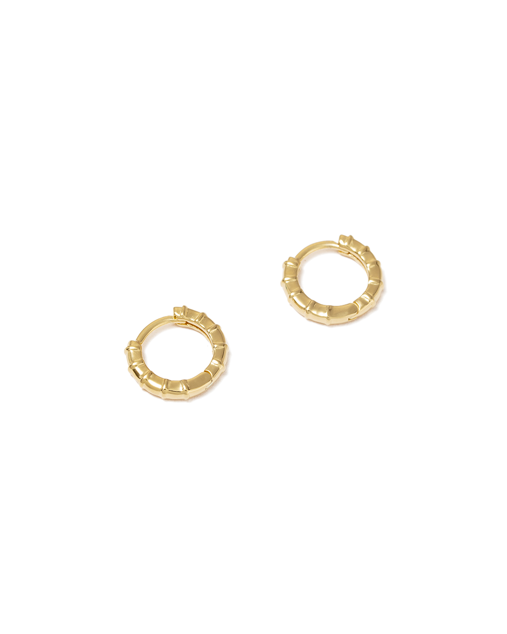 DECO HOOPS (18K GOLD PLATED) IMAGE 4