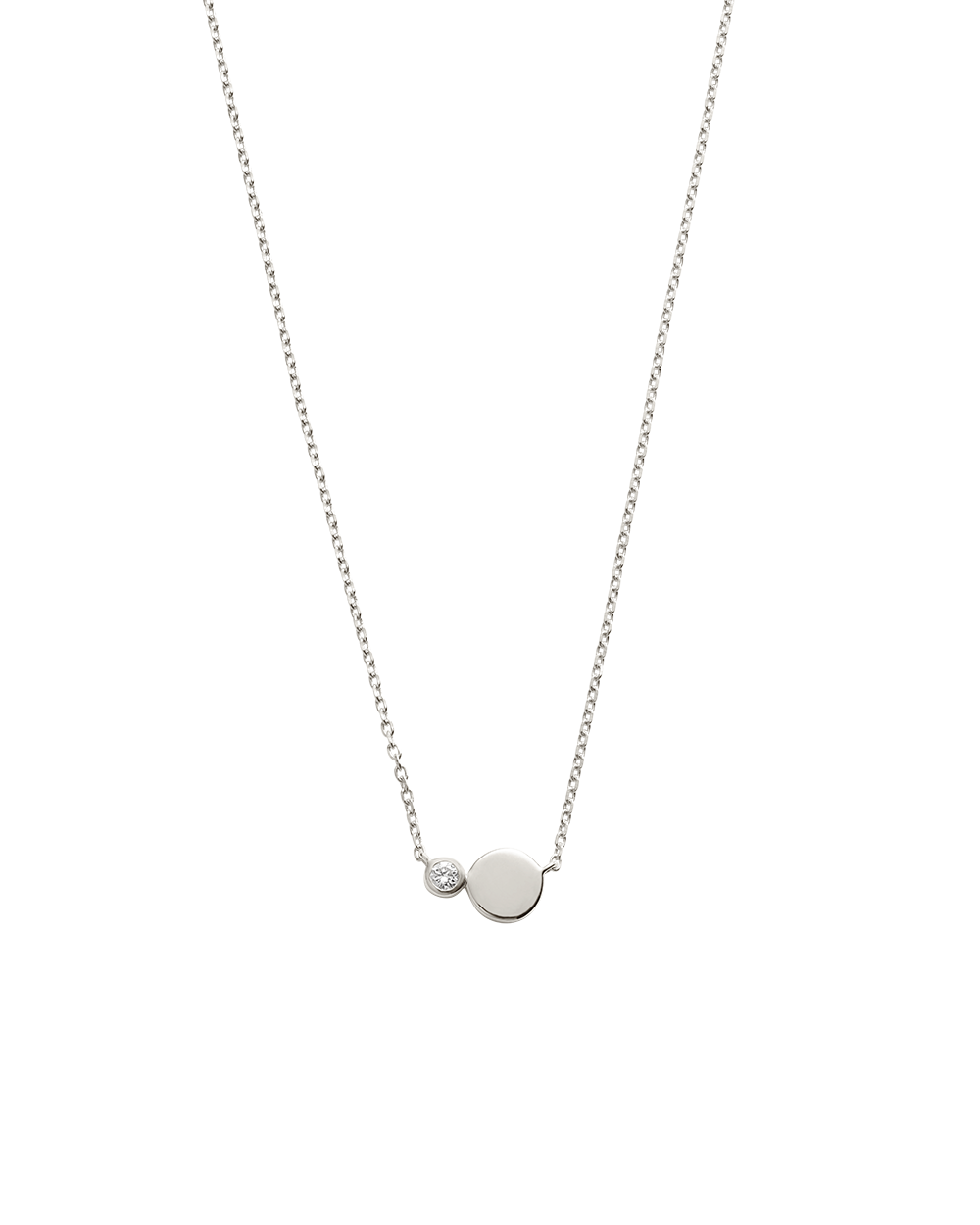 EVERLAST DIAMOND ENGRAVABLE NECKLACE (STERLING SILVER)