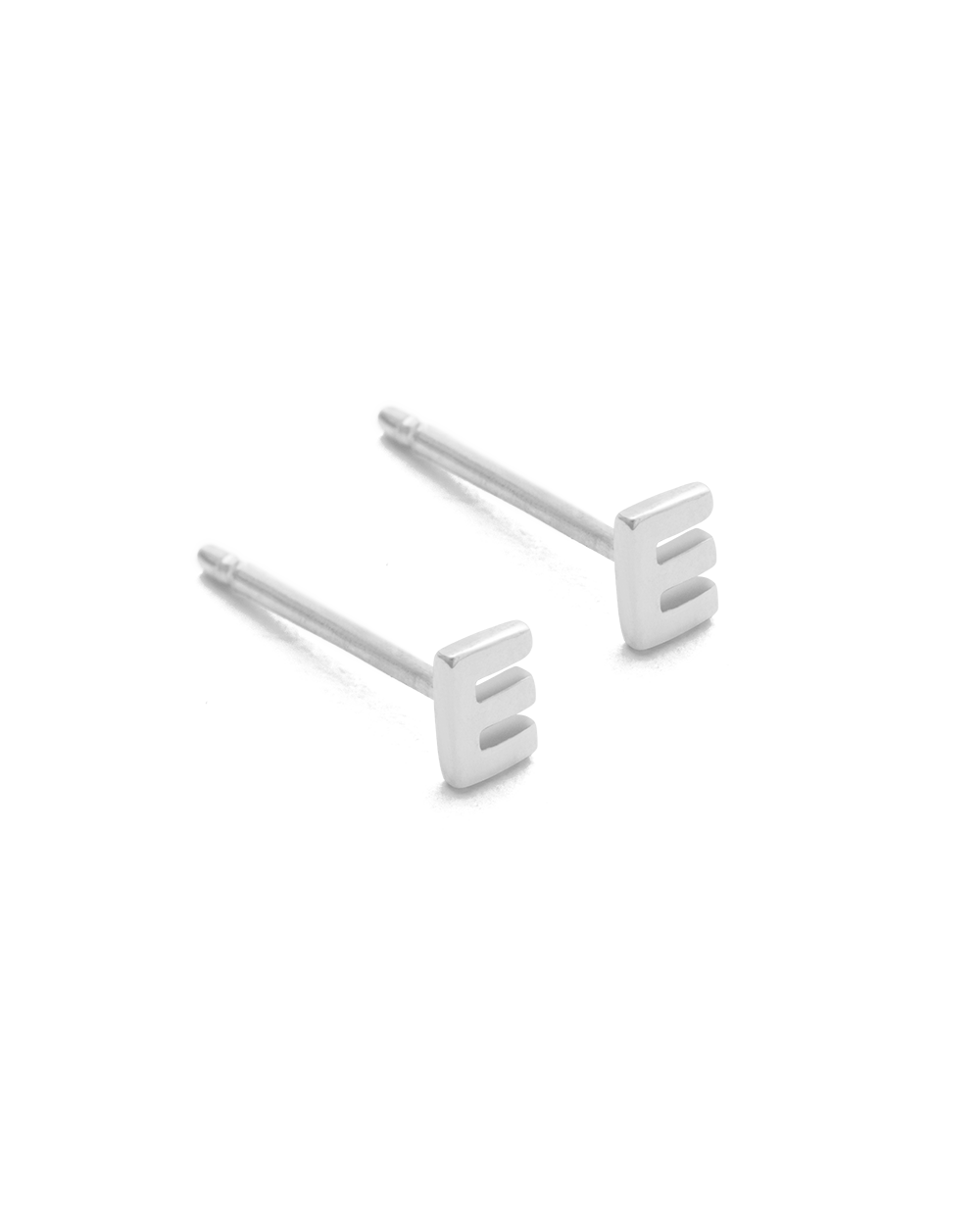 INITIAL EARRINGS (STERLING SILVER) IMAGE 9
