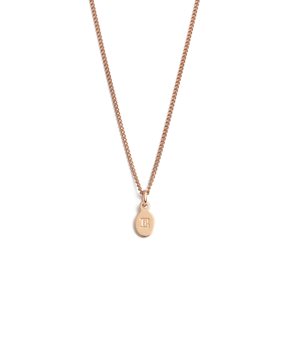 INITIAL NECKLACE A-Z (18K ROSE GOLD VERMEIL) IMAGE 9