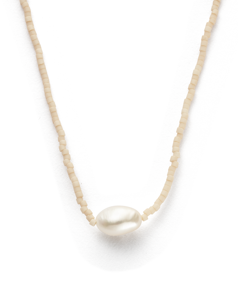 SUN AND MOON PEARL NECKLACE (18K GOLD PLATED)