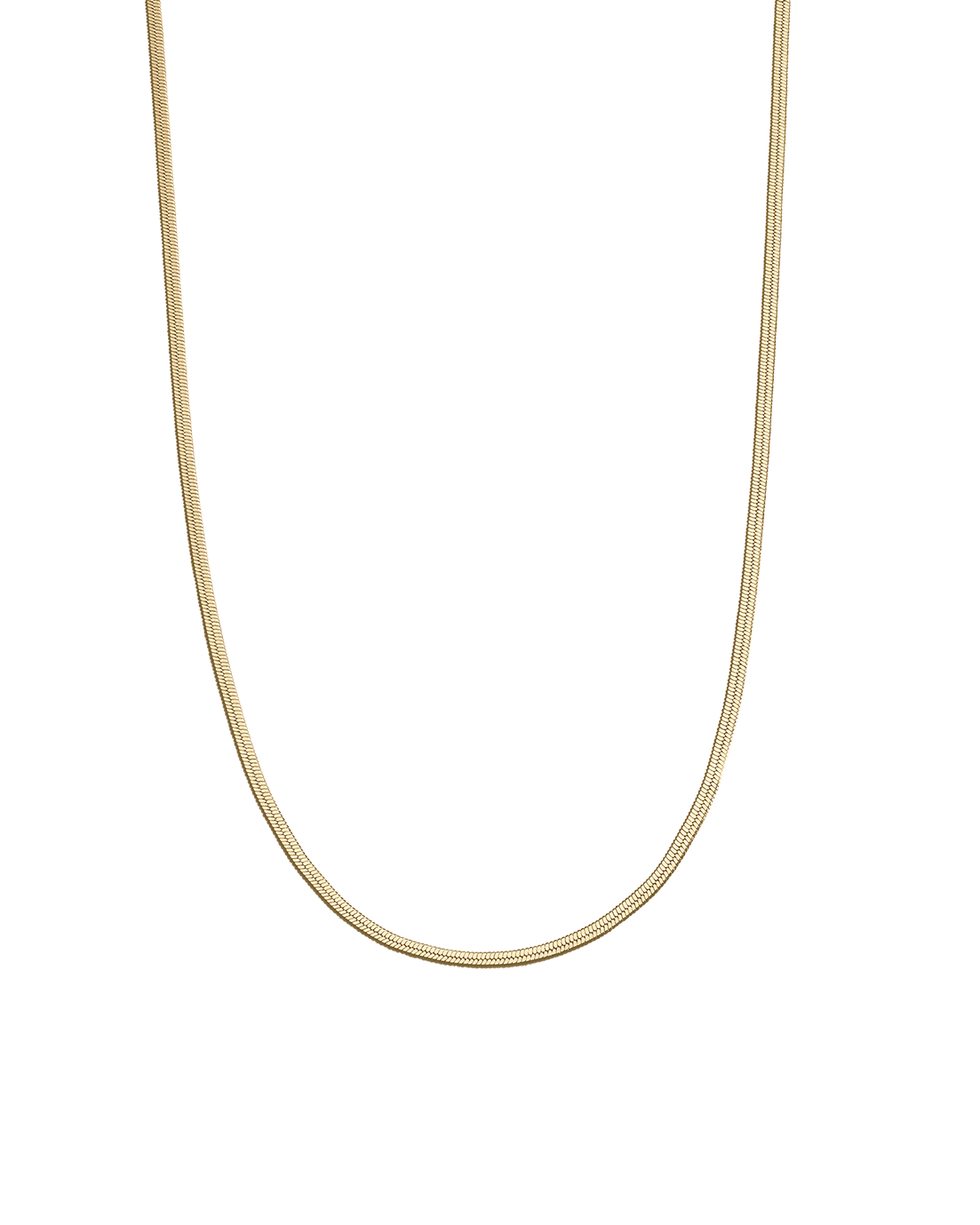 ELEMENTAL HERRINGBONE CHAIN (18K GOLD PLATED)