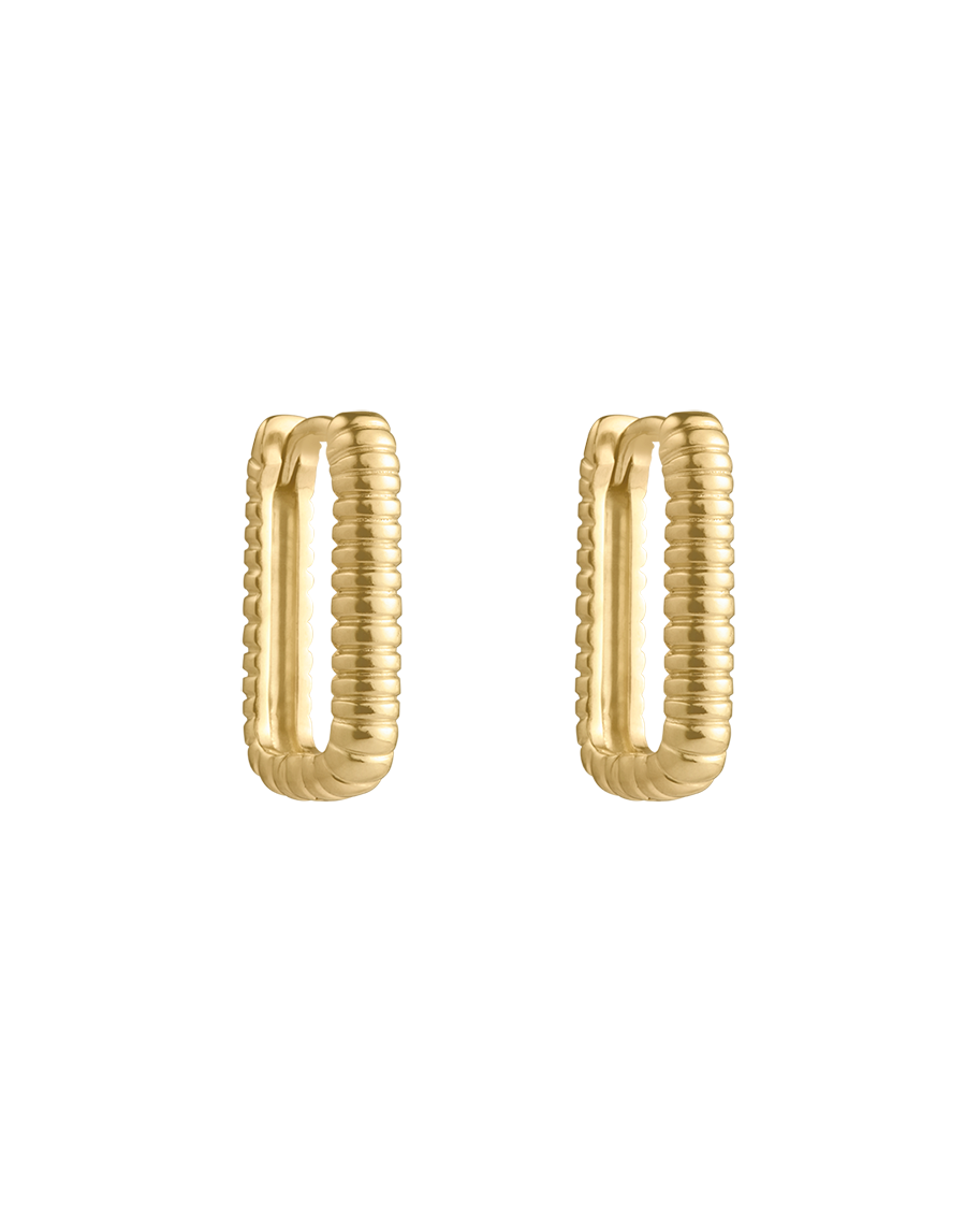 ELEMENTAL HOOPS (18K GOLD PLATED) IMAGE 1