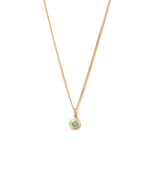 BIRTHSTONE NECKLACE (18K GOLD VERMEIL) IMAGE 1