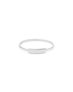 ENGRAVABLE PETITE BAR RING (STERLING SILVER) IMAGE 1