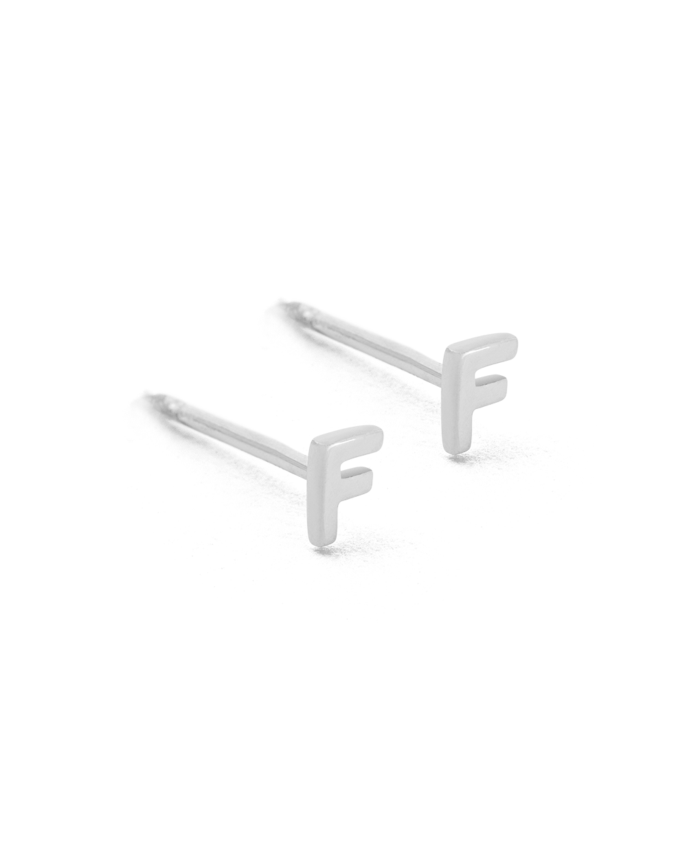 INITIAL EARRINGS (STERLING SILVER) IMAGE 10