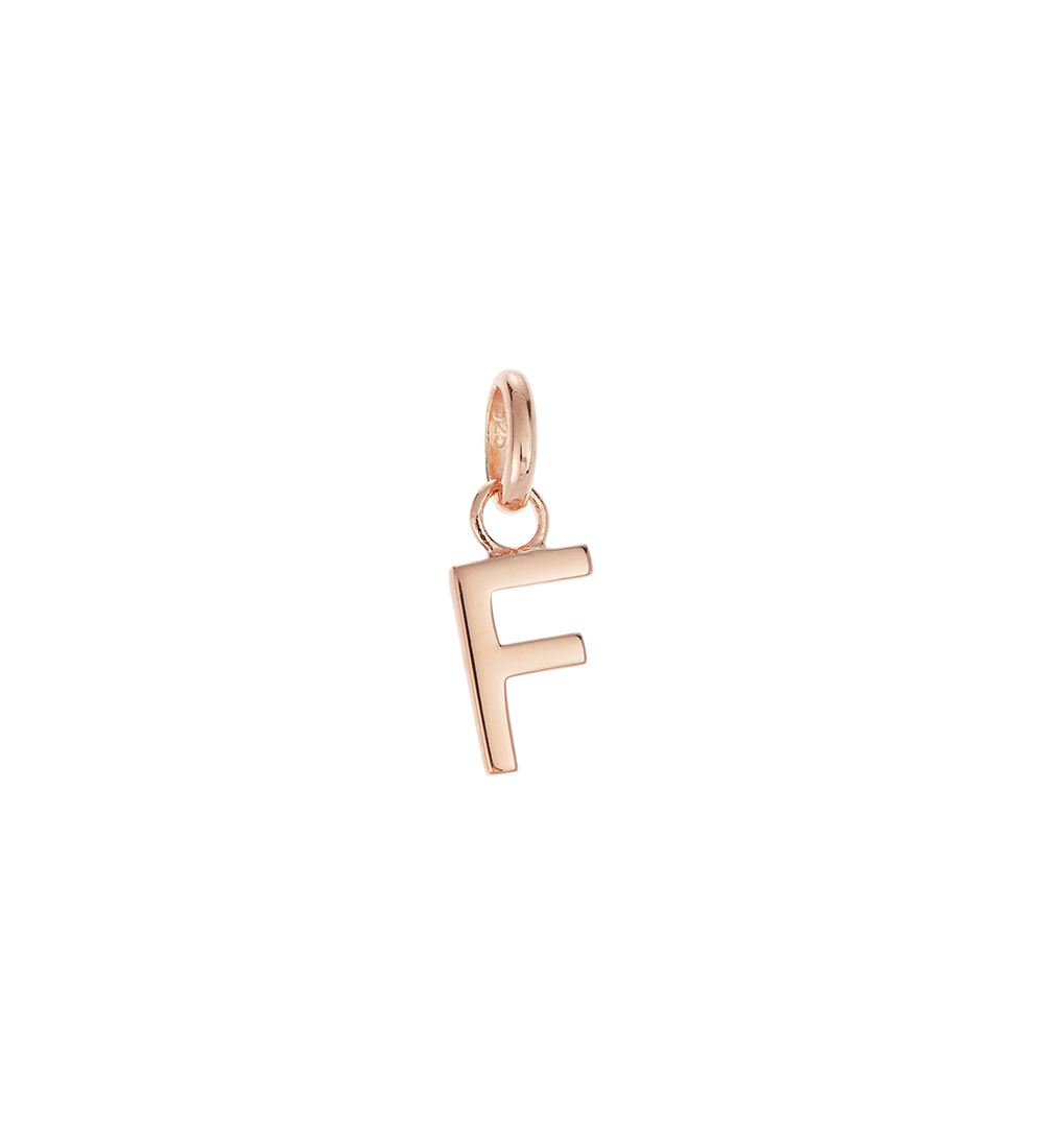 OUTLINE INITIAL A-Z (18K ROSE GOLD VERMEIL) IMAGE 9