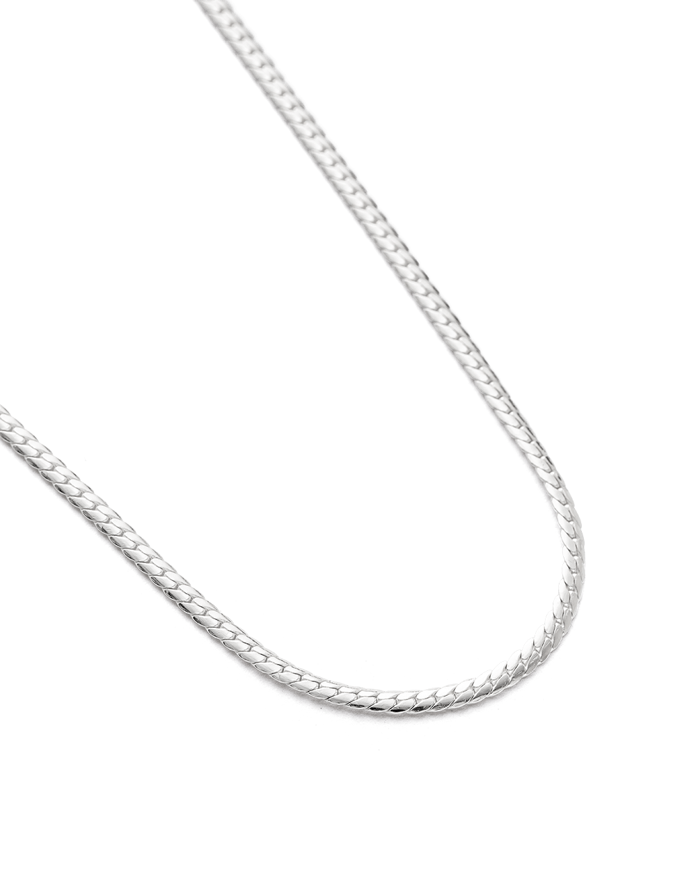 FOLD CHAIN NECKLACE (STERLING SILVER) - IMAGE 4