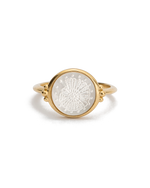 FOSSIL SHELL RING (18K GOLD VERMEIL) - IMAGE 1