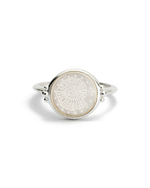 FOSSIL SHELL RING (STERLING SILVER) - IMAGE 1