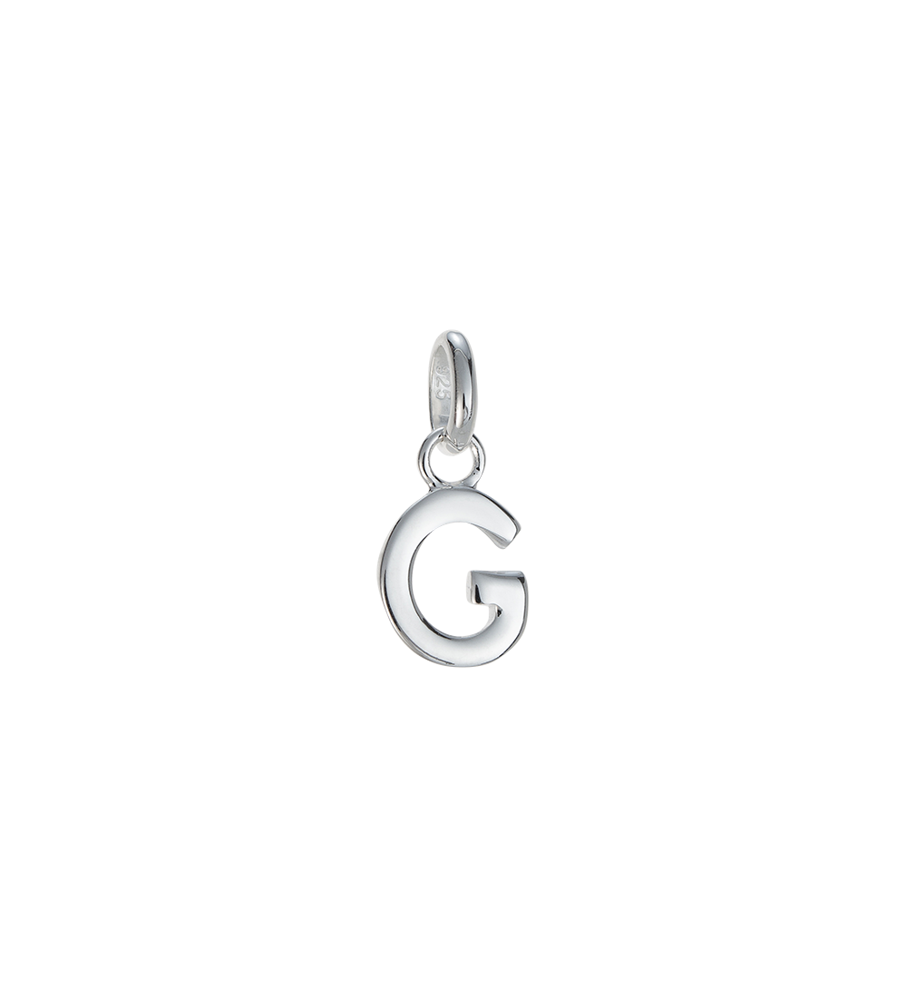 OUTLINE INITIAL A-Z (STERLING SILVER) IMAGE 12