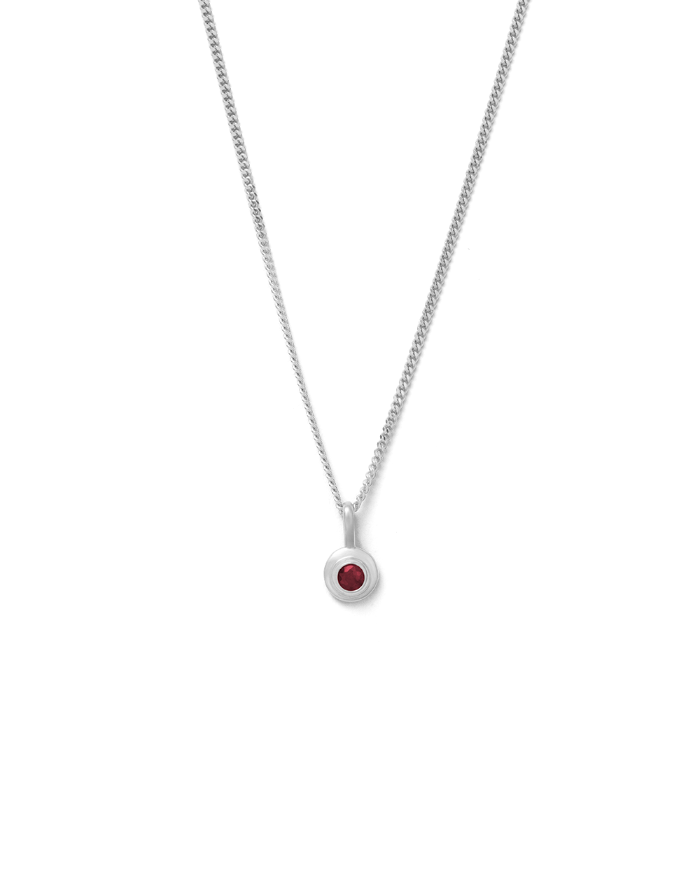 BIRTHSTONE NECKLACE (STERLING SILVER) IMAGE 10