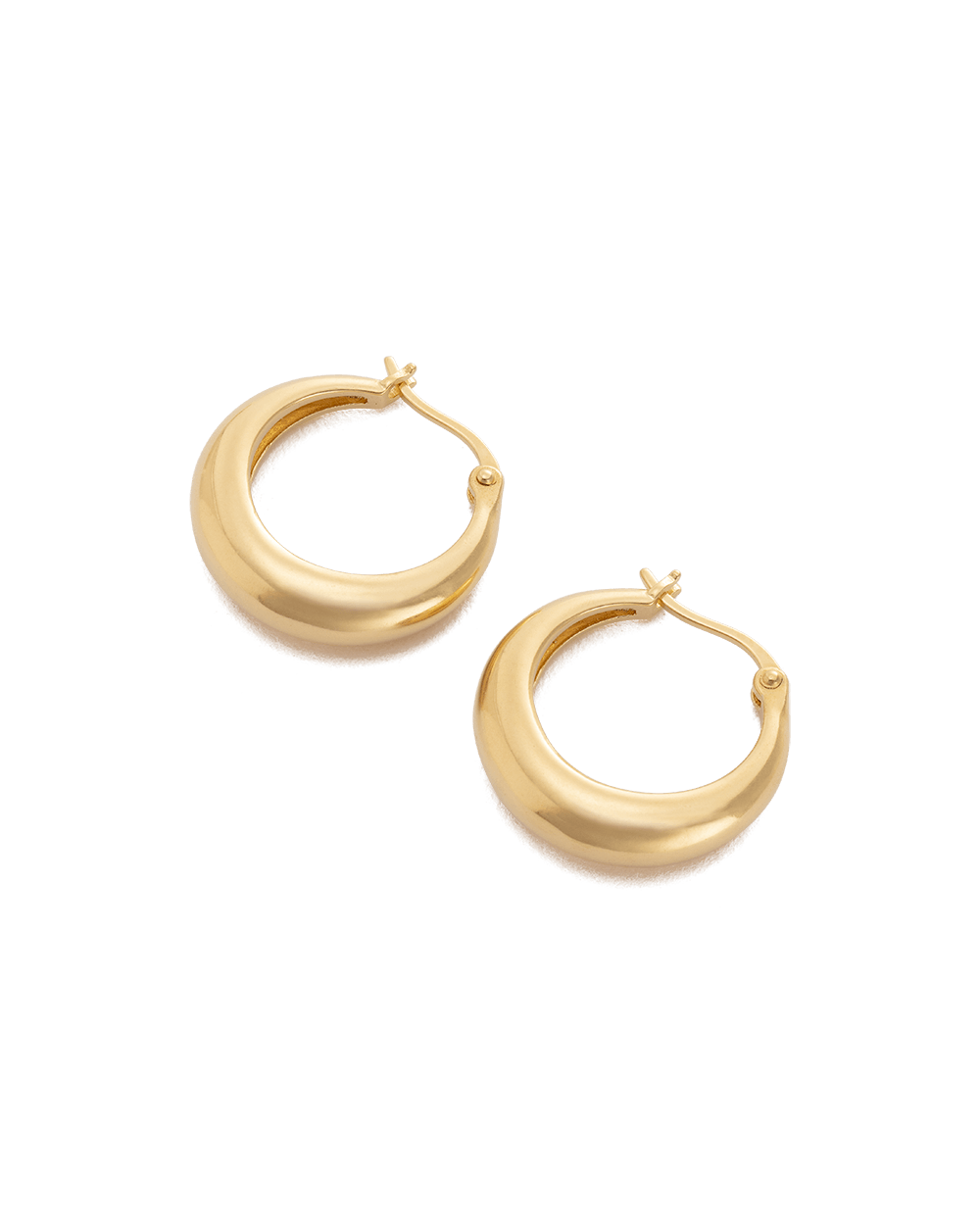 GLOW HOOPS (18K GOLD PLATED) IMAGE 4