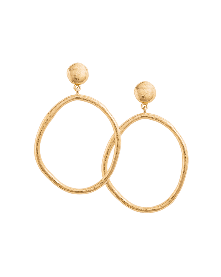GOLDEN LIGHT EARRINGS (18K GOLD PLATED) IMAGE 1