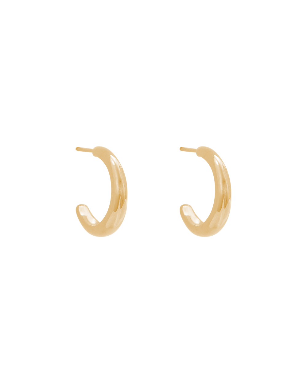 GRACE INFINITY HOOPS (18K GOLD PLATED) IMAGE 1