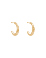 GRACE INFINITY HOOPS (18K GOLD PLATED) IMAGE 1