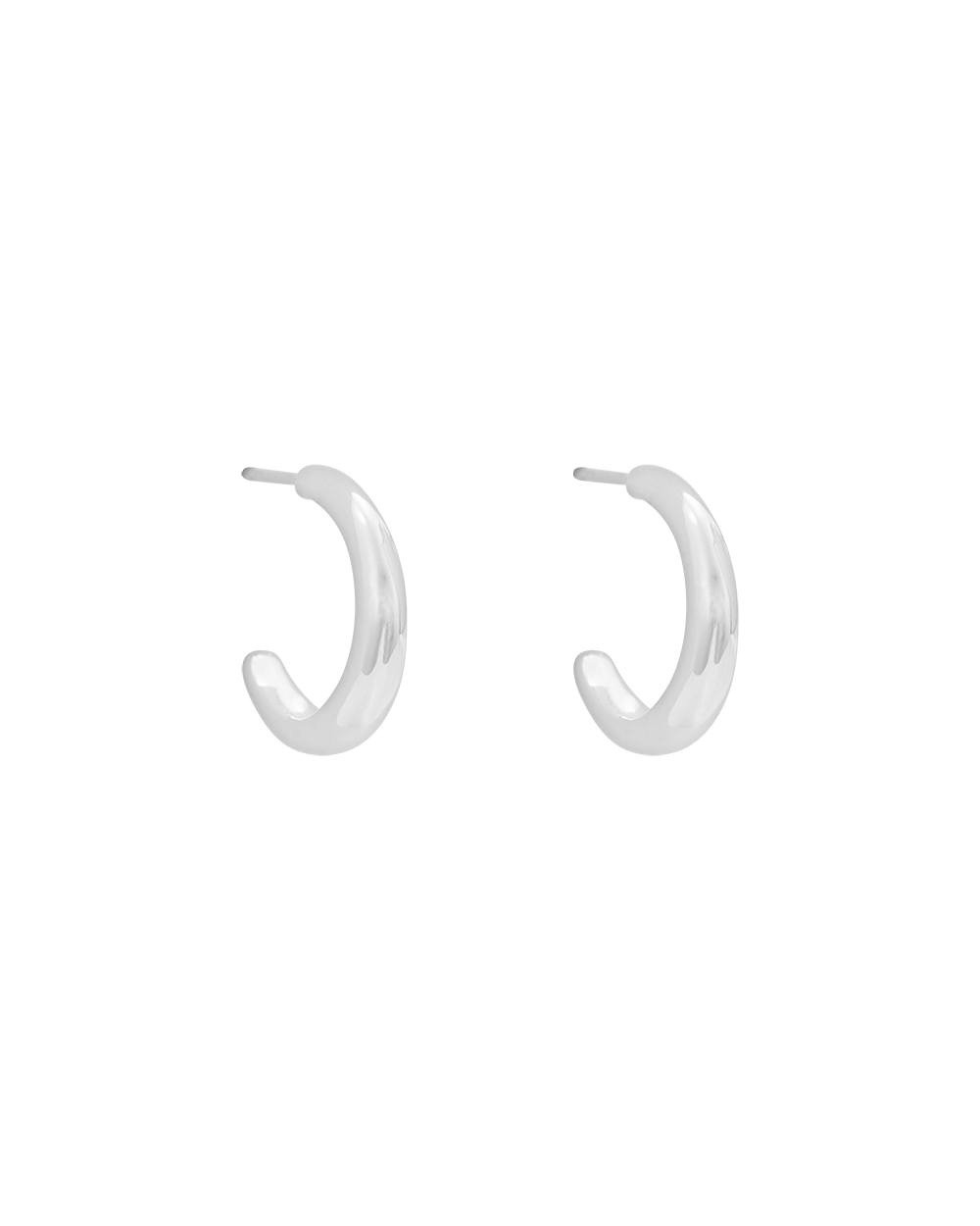 GRACE INFINITY HOOPS (STERLING SILVER) IMAGE 1