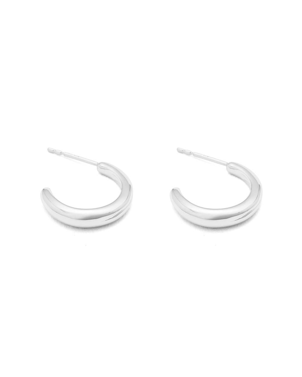 GRACE INFINITY HOOPS (STERLING SILVER) IMAGE 5