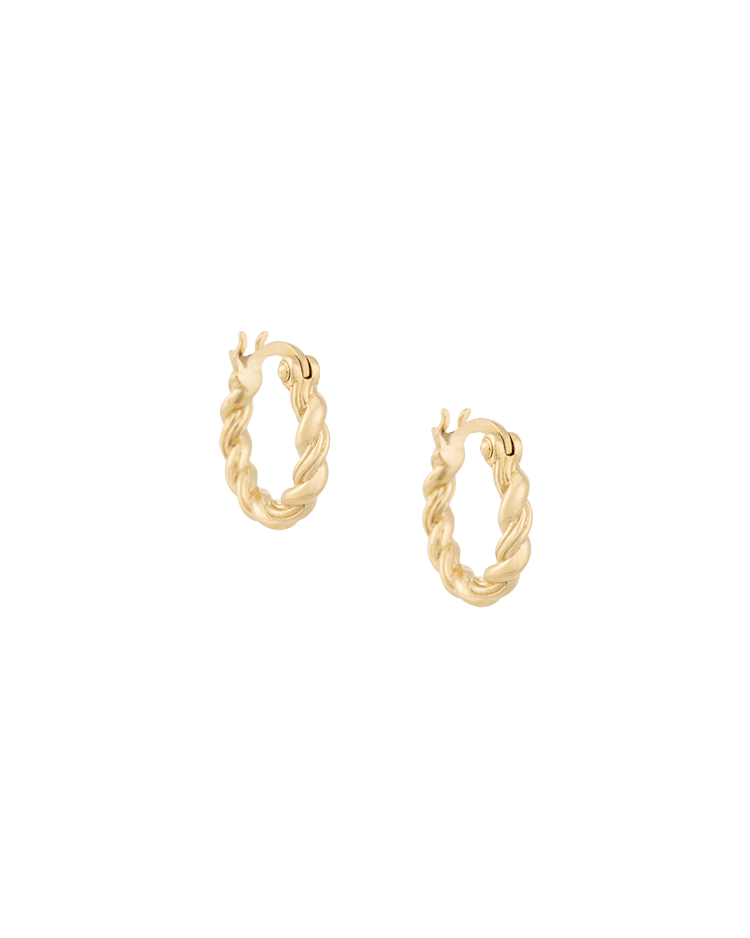 HORIZON HOOPS SMALL (18K GOLD PLATED) IMAGE 1