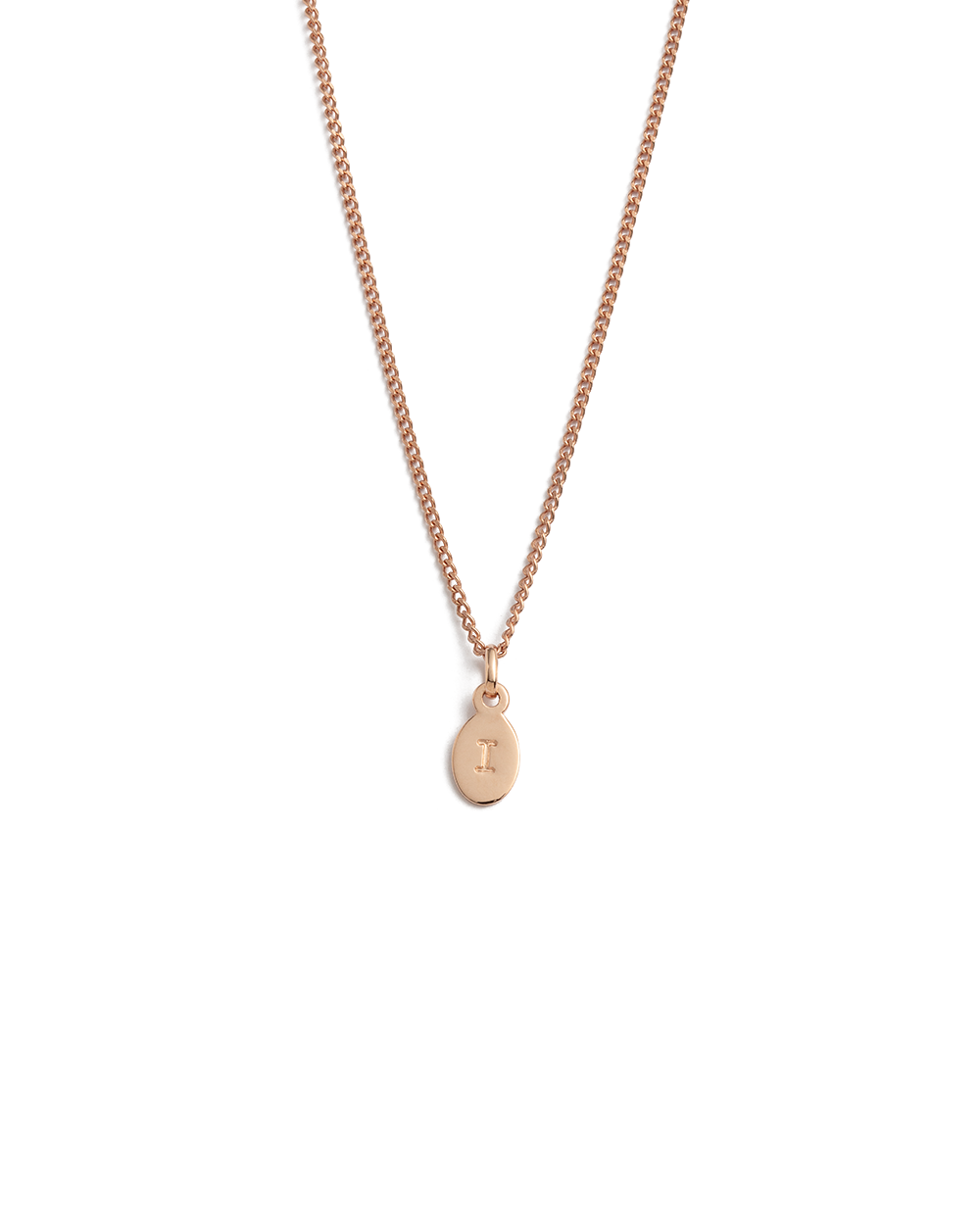 INITIAL NECKLACE A-Z (18K ROSE GOLD VERMEIL) IMAGE 14