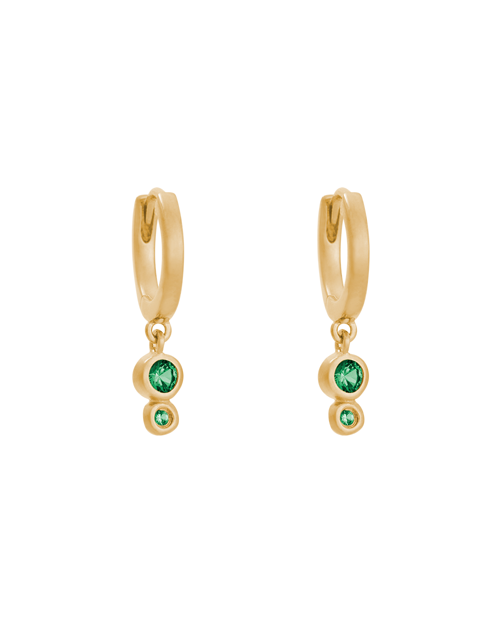 IL MARE DROPLET HOOPS (18K GOLD PLATED)
