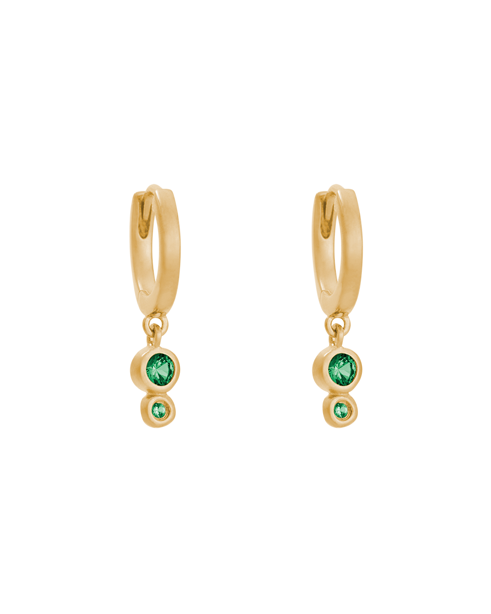 IL MARE DROPLET HOOPS (18K GOLD PLATED) IMAGE 1