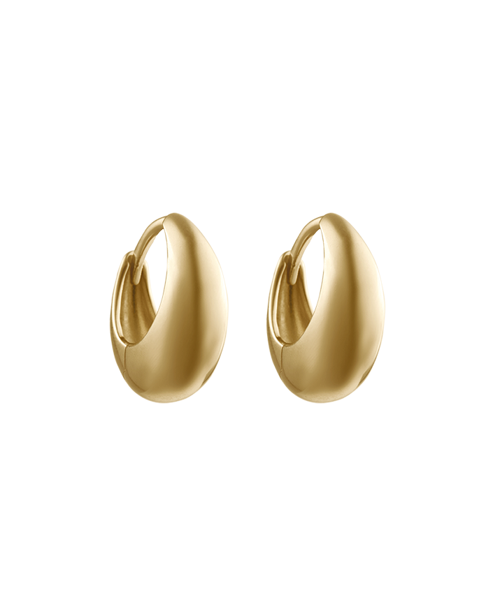 INDIGO HOOPS SMALL (18K GOLD PLATED) IMAGE 1