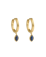 INK DROP HOOPS (18K GOLD PLATED)