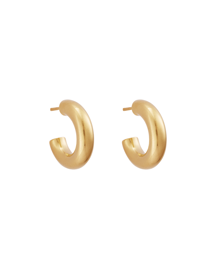 JARDIN HOOPS MEDIUM (18K GOLD PLATED) IMAGE 1