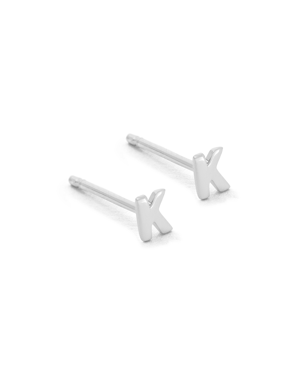 INITIAL EARRINGS (STERLING SILVER) IMAGE 15