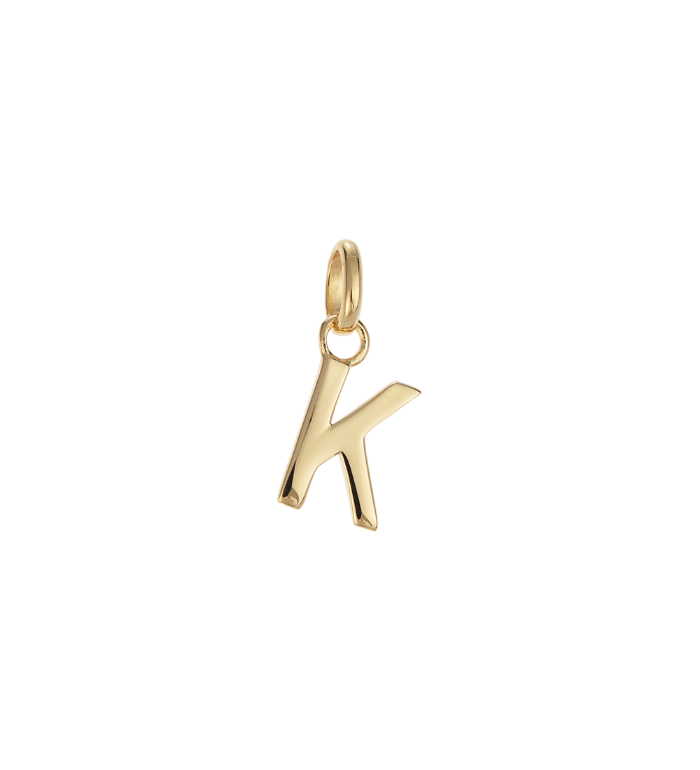 OUTLINE INITIAL A-Z (18K GOLD VERMEIL) IMAGE 18