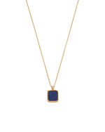 LAPIS PENDANT NECKLACE (18K GOLD VERMEIL) IMAGE 1