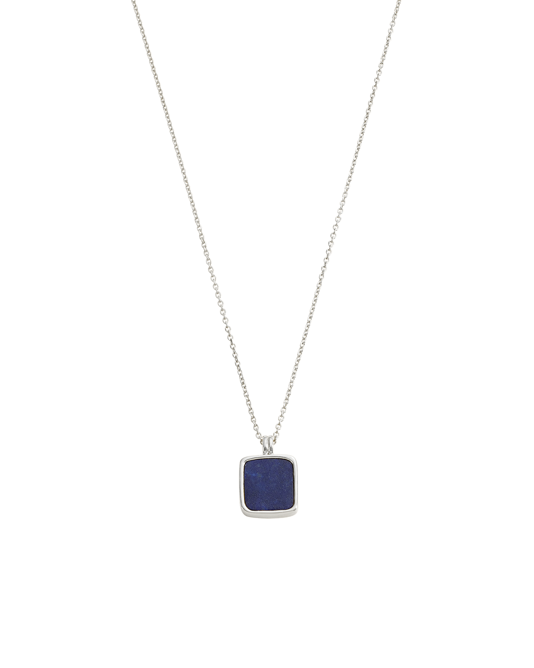 LAPIS PENDANT NECKLACE (STERLING SILVER) IMAGE 1