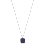LAPIS PENDANT NECKLACE (STERLING SILVER) IMAGE 1