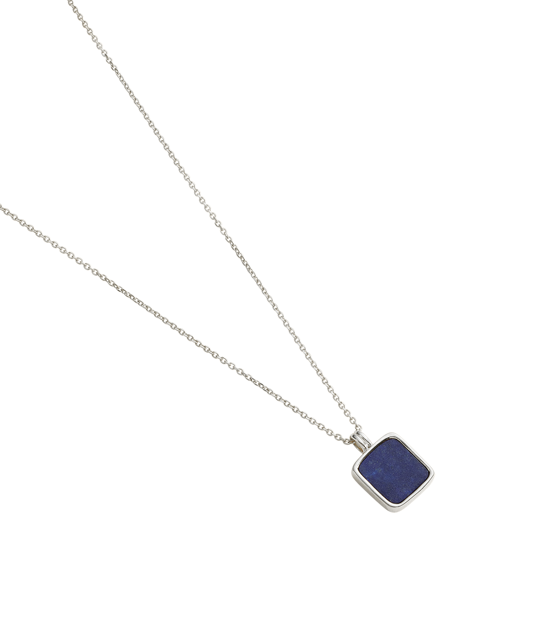 LAPIS PENDANT NECKLACE (STERLING SILVER) IMAGE 4