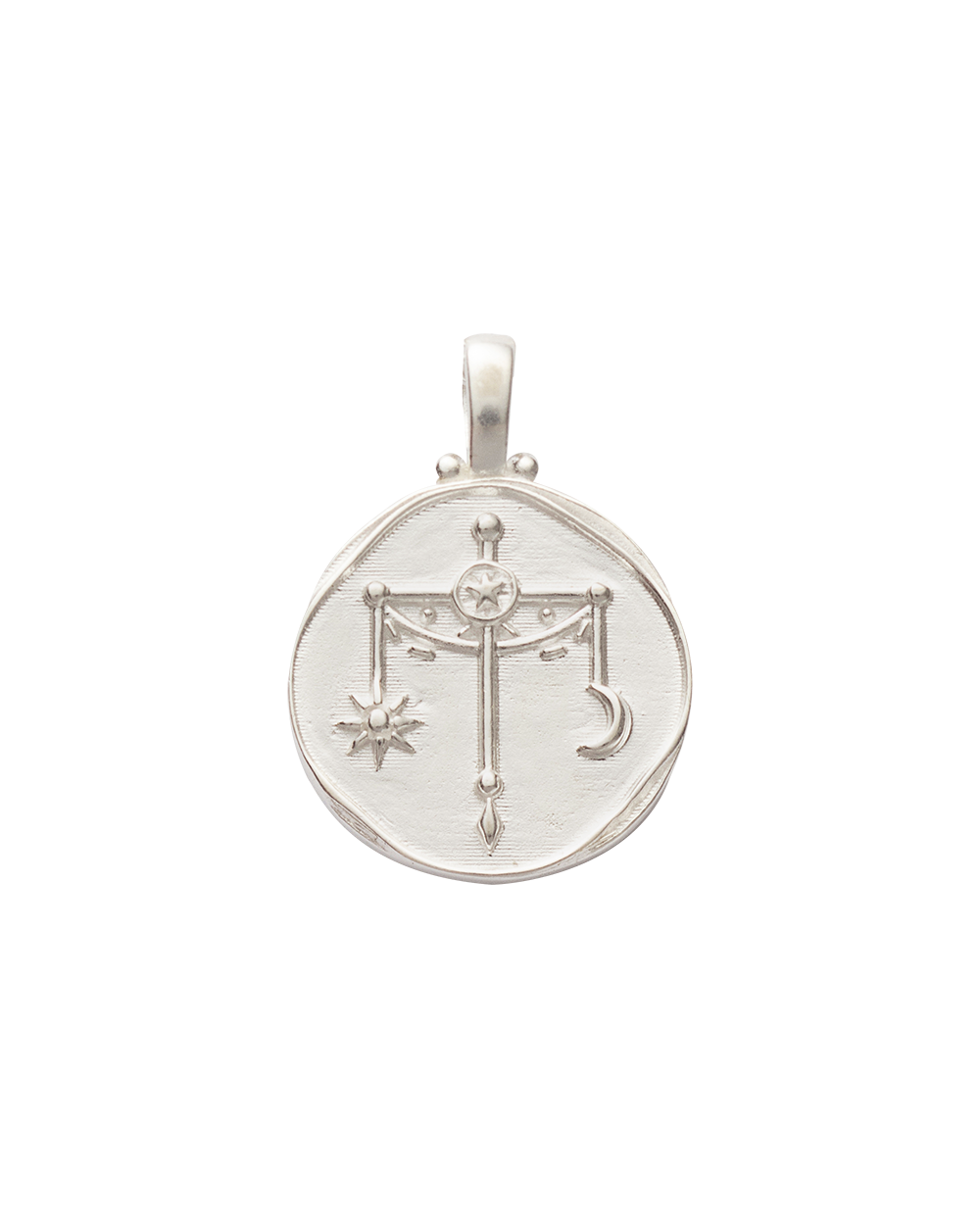 LIBRA ZODIAC (STERLING SILVER) IMAGE 1