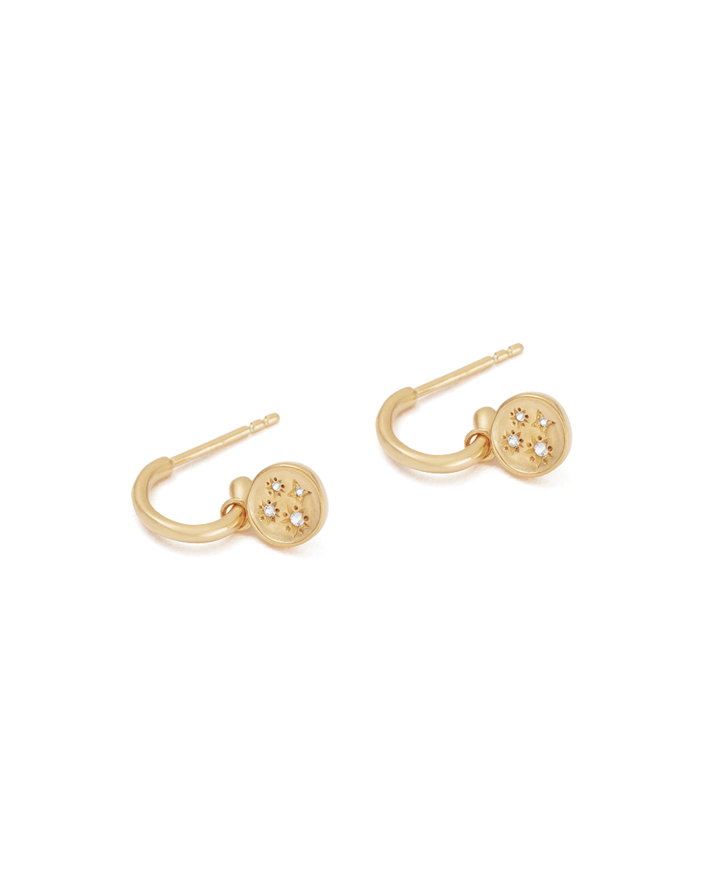 LILAC SKIES HOOPS (18K GOLD PLATED) IMAGE 4