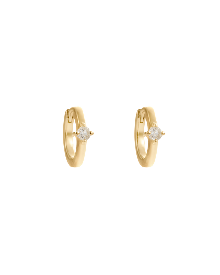 LUMEN HUGGIES (18K GOLD PLATED)
