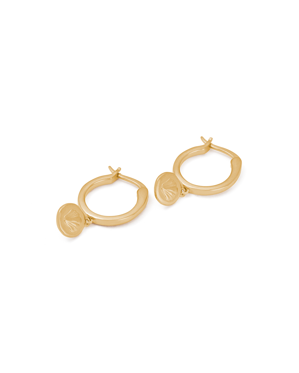 MEMOIR HOOPS (18K GOLD PLATED) IMAGE 7