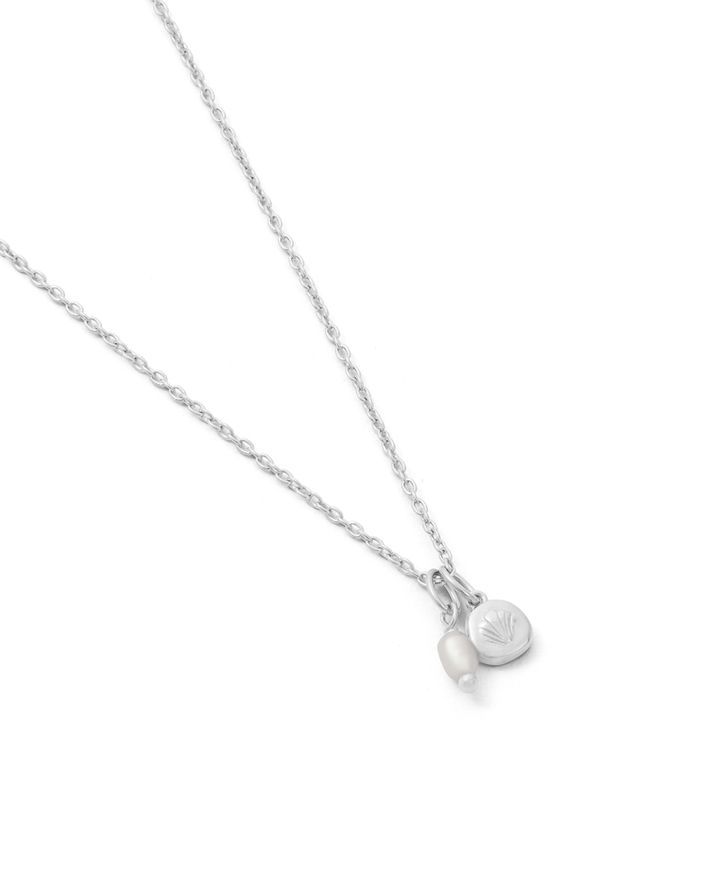 MEMOIR PEARL NECKLACE (STERLING SILVER) IMAGE 4