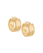 MOLTEN HOOPS (18K GOLD PLATED) - IMAGE 1