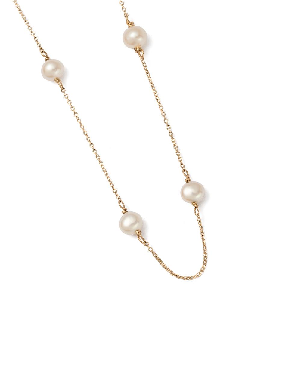 MOON TIDE PEARL NECKLACE (9K GOLD) IMAGE 4