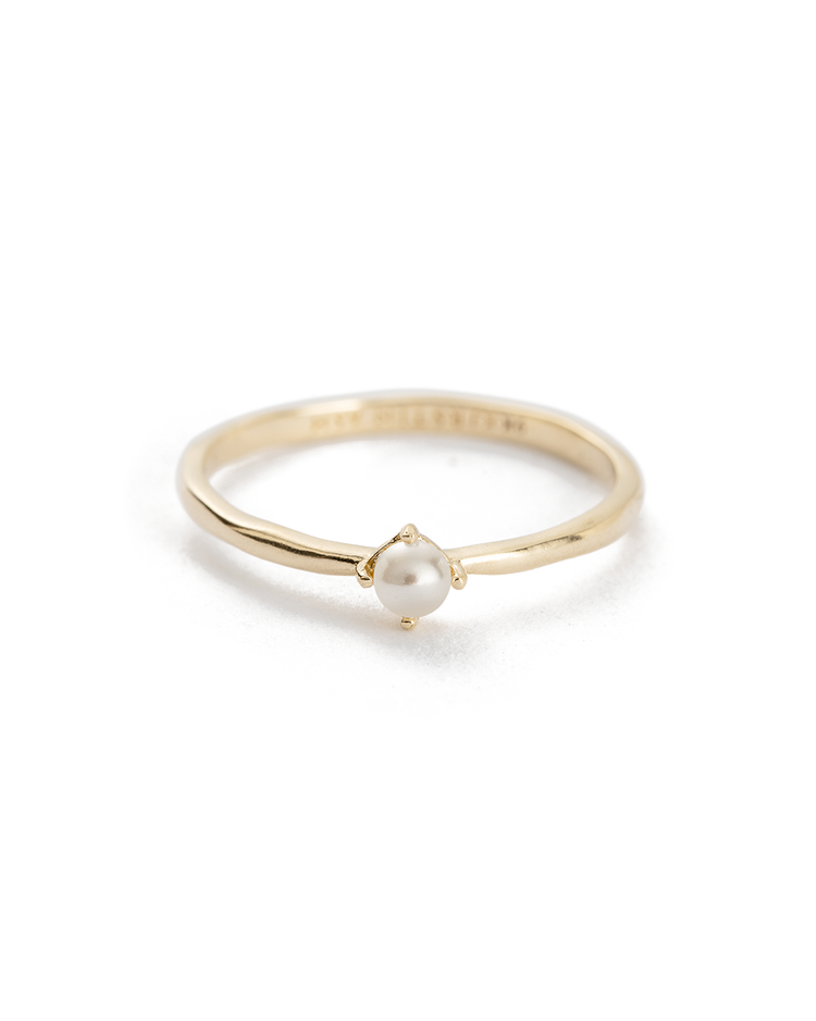 MOON TIDE PEARL RING (9K GOLD) IMAGE 1