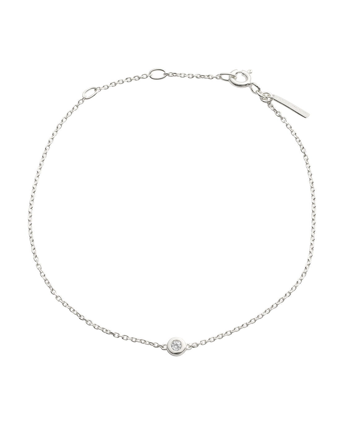 PETITE BIRTHSTONE BRACELET (STERLING SILVER) IMAGE 9